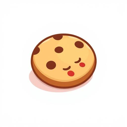 Ícone de um cookie representando a política de cookies do site.